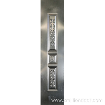 Decorative metal door panel